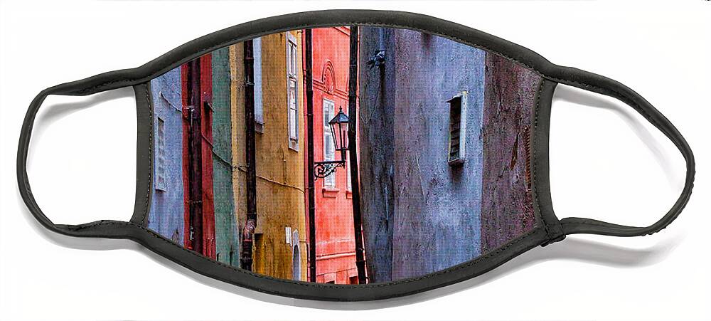 Cheb Face Mask featuring the photograph Medieval Alley by Shirley Radabaugh