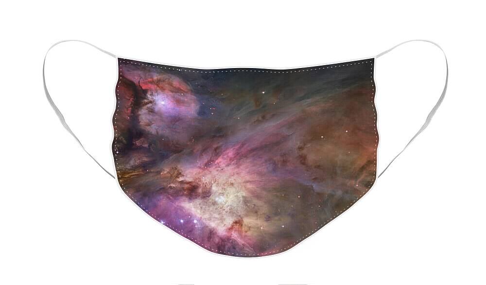 Nebula Face Mask featuring the photograph Orion Nebula #2 by Sebastian Musial