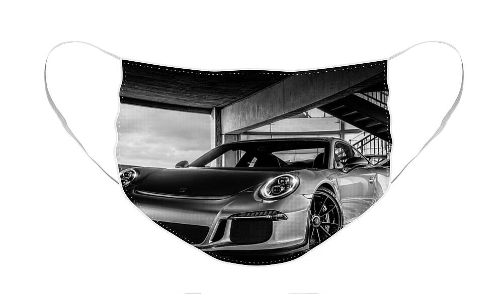 Porsche Face Mask featuring the digital art Porsche 911 GT3 by Douglas Pittman