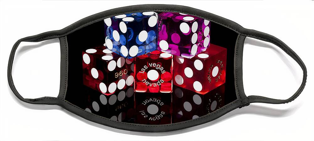 Dice Face Mask featuring the photograph Colorful Dice by Raul Rodriguez