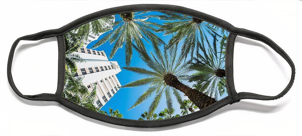 Architecture Face Mask featuring the photograph Miami Beach by Raul Rodriguez