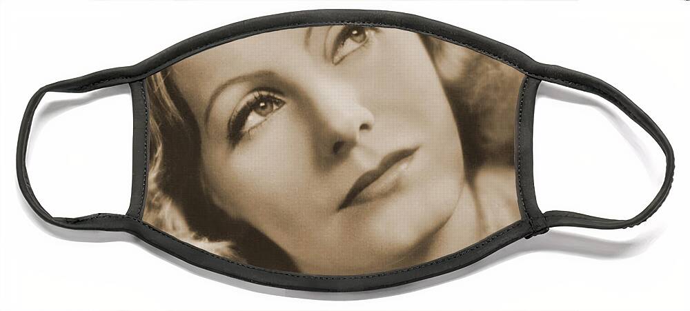 Entertainment Face Mask featuring the photograph Greta Garbo, Hollywood Movie Star by Photo Researchers