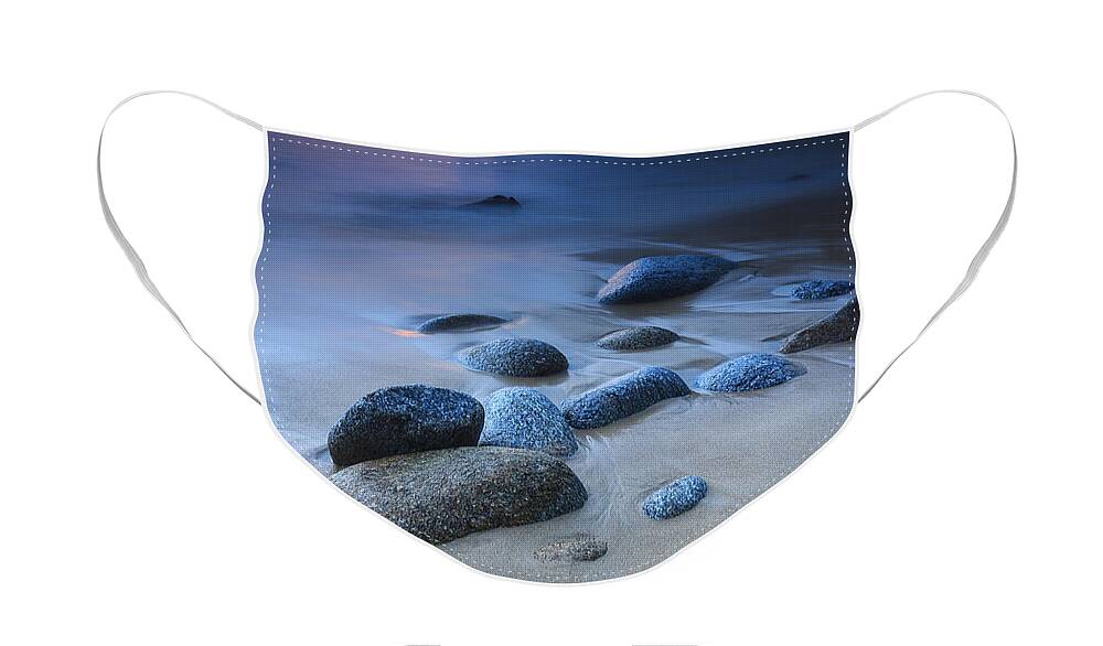 Seascape Face Mask featuring the photograph Campelo Beach Galicia Spain #4 by Pablo Avanzini