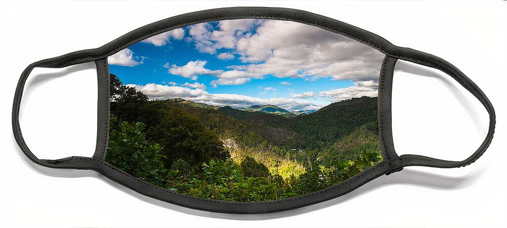 Blue Ridge Parkway Face Mask featuring the photograph Great Smoky Mountains by Raul Rodriguez