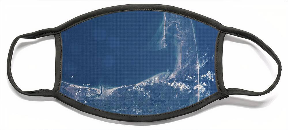 Photography Face Mask featuring the photograph Satellite View Of Cape Cod National by Panoramic Images