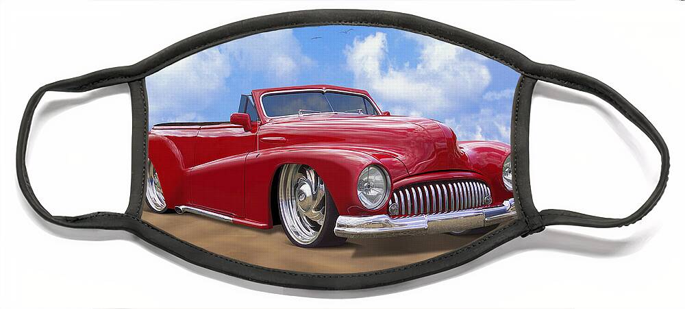 1948 Buick Face Mask featuring the photograph 48 Buick Convertible by Mike McGlothlen