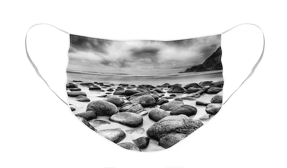 Campelo Face Mask featuring the photograph Campelo Beach Galicia Spain #6 by Pablo Avanzini