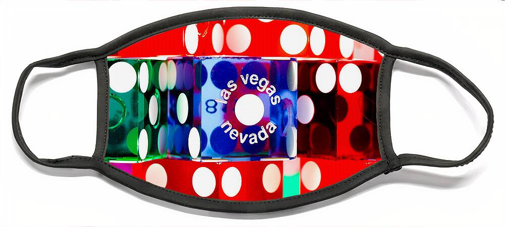 Las Vegas Face Mask featuring the photograph Colorful Dice by Raul Rodriguez