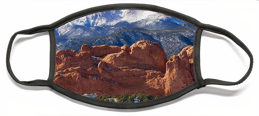 Garden Of The Gods Face Mask featuring the photograph Garden of the Gods #6 by Steven Krull