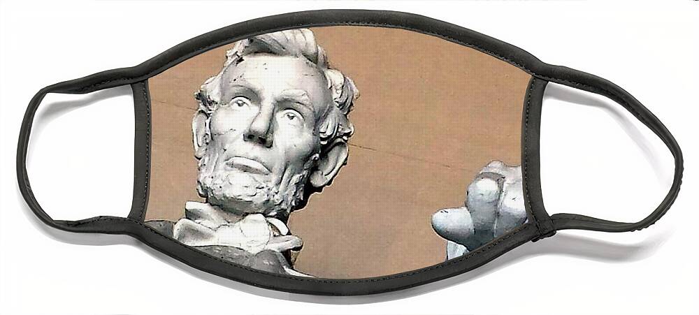 Washington Face Mask featuring the photograph Lincoln Memorial #6 by Kenny Glover