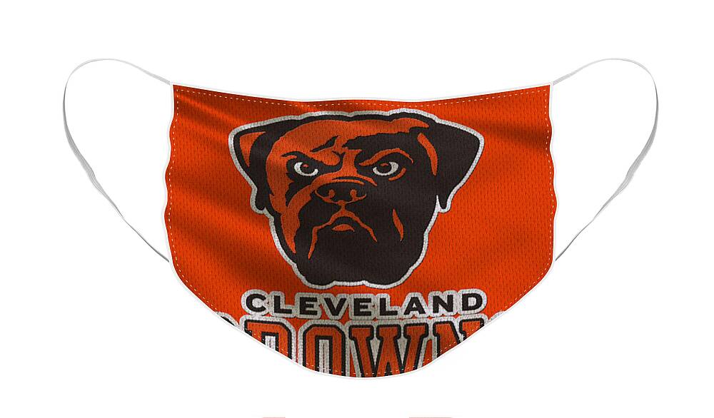 Browns Face Mask featuring the photograph Cleveland Browns Uniform by Joe Hamilton
