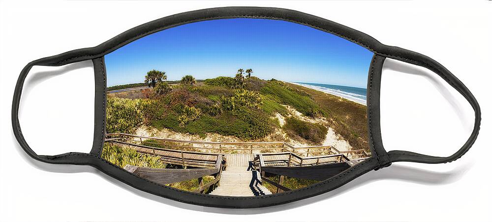 Atlantic Ocean Face Mask featuring the photograph Ponte Vedra Beach #7 by Raul Rodriguez