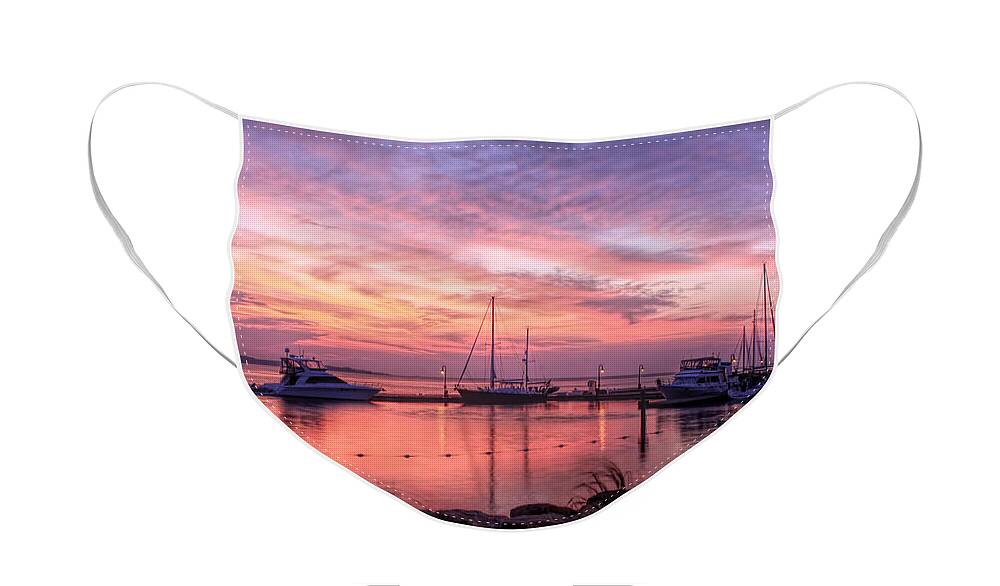 Pictures Of Sunrise Face Mask featuring the photograph A New Day Dawning by Ola Allen