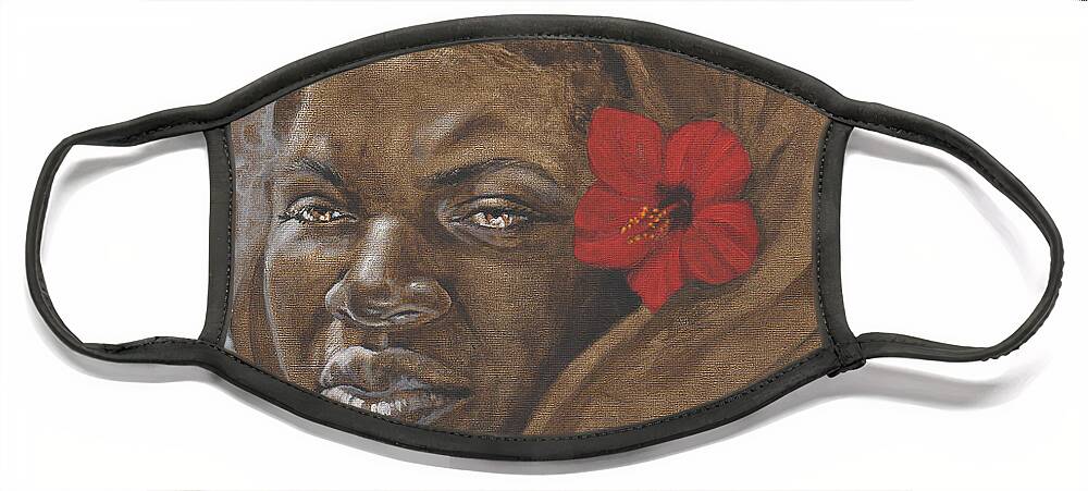 Queen Face Mask featuring the painting A Queen Returns by Jerome White