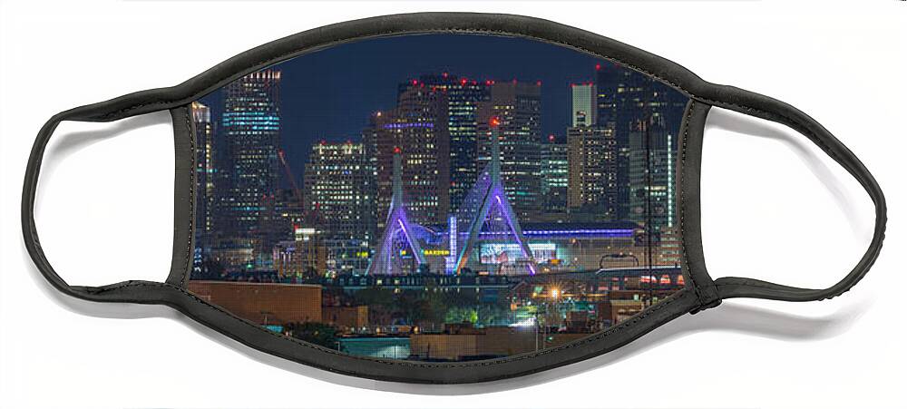Boston Face Mask featuring the photograph A Somerville view by Bryan Xavier