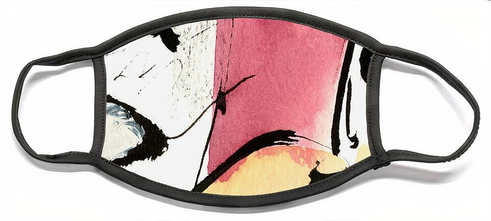 Abstract Art Face Mask featuring the painting A Thing of Beauty by Stephen Lucas