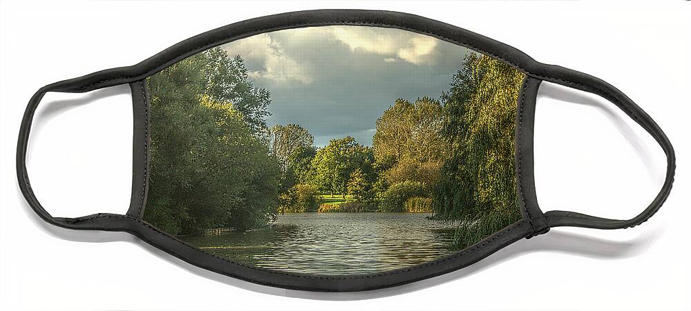 Canon Face Mask featuring the photograph A View Down the Lake by Jeremy Hayden