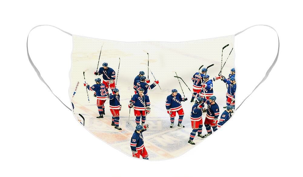 Hockey Face Mask featuring the photograph A Winning Salute by Karol Livote