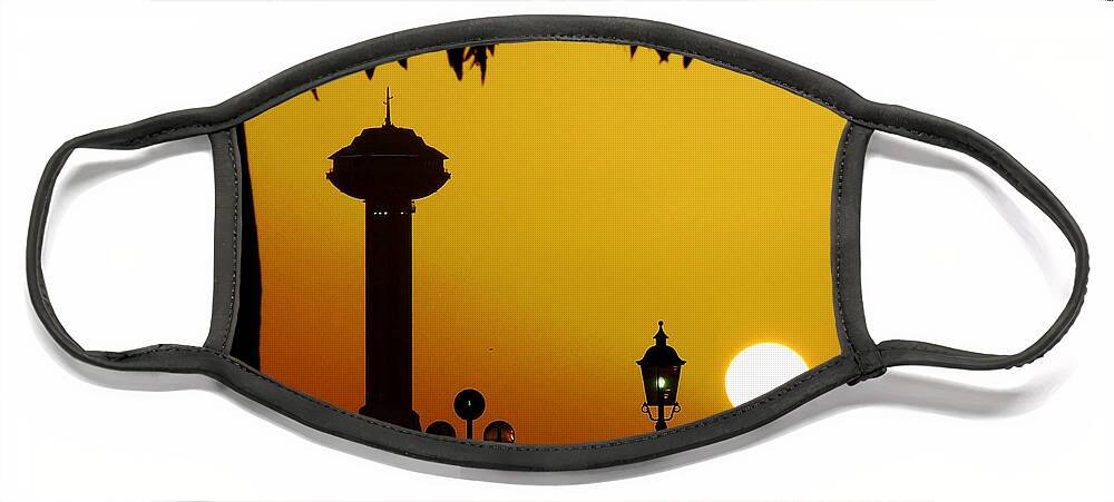 Sunset Face Mask featuring the photograph Abu Dhabi by Andrea Anderegg