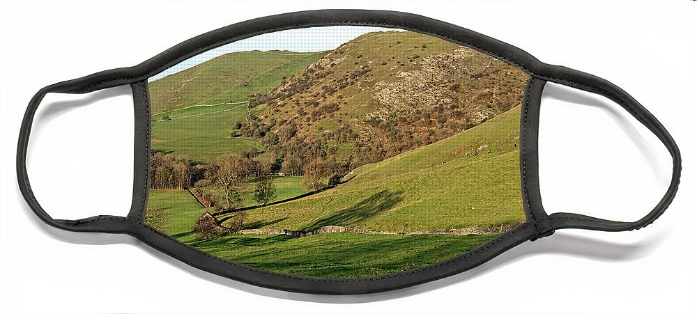 Britain Face Mask featuring the photograph Across Thorpe Cloud to Bunster Hill by Rod Johnson