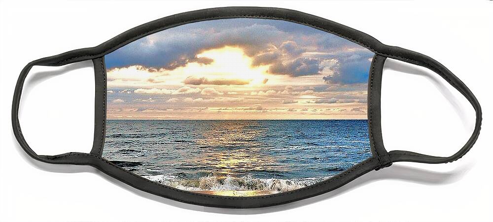 Sunrise Face Mask featuring the photograph After the Storm 3 by Kim Bemis