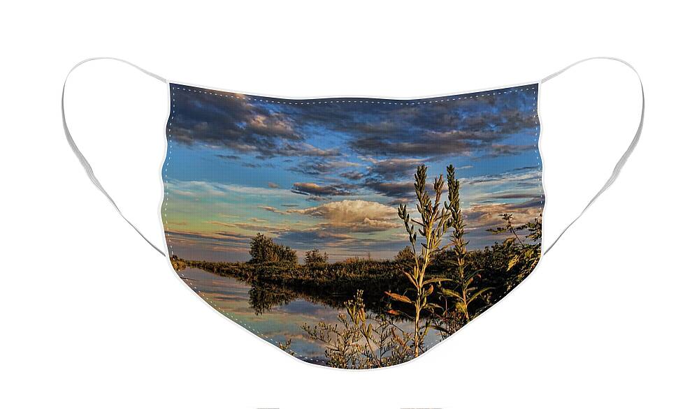 Mead Wildlife Area Face Mask featuring the photograph Late Afternoon in the Mead Wildlife Area by Dale Kauzlaric