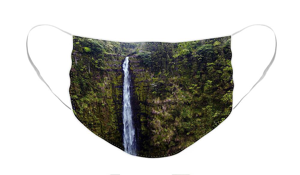 Fine Art Photography Face Mask featuring the photograph Akaka Falls by Patricia Griffin Brett