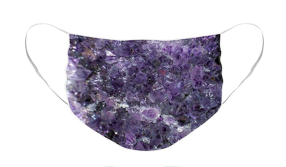 Mineral Face Mask featuring the photograph Amethyst Geode II by Tikvah's Hope