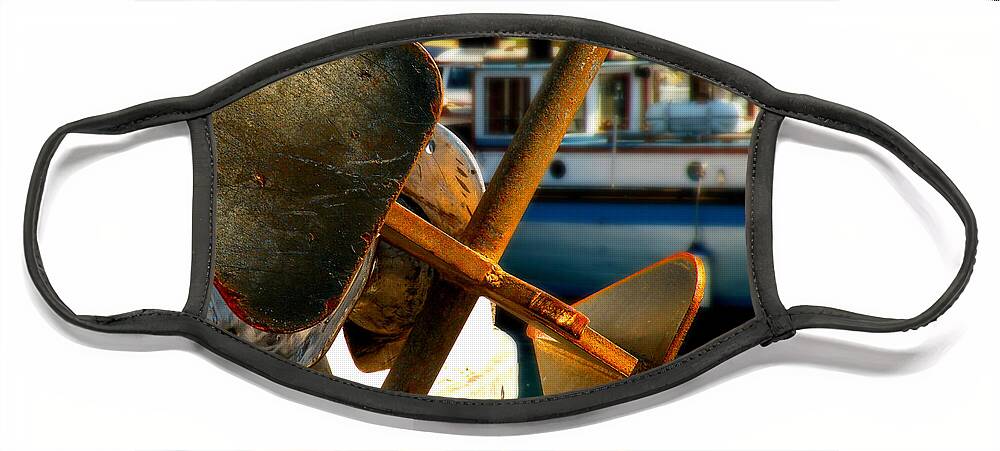 Wall Decor Face Mask featuring the photograph Anchors Away by Micki Findlay