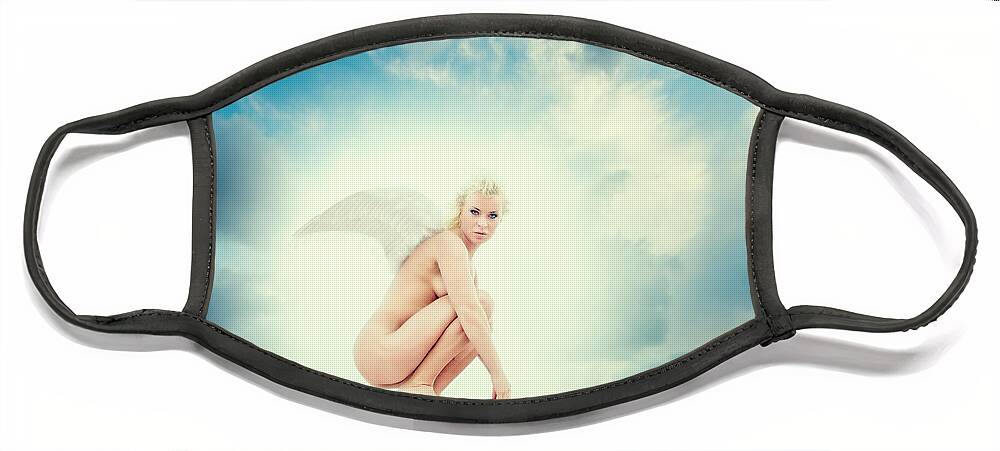 Angel Face Mask featuring the photograph Angel by Stelios Kleanthous