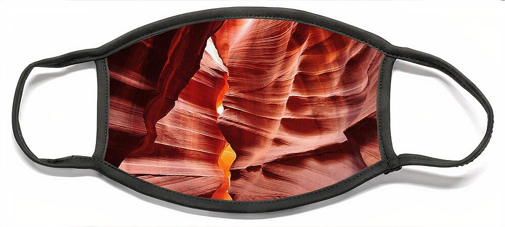 Antelope Canyon Face Mask featuring the photograph Antelope Canyon 4 by Mitchell R Grosky