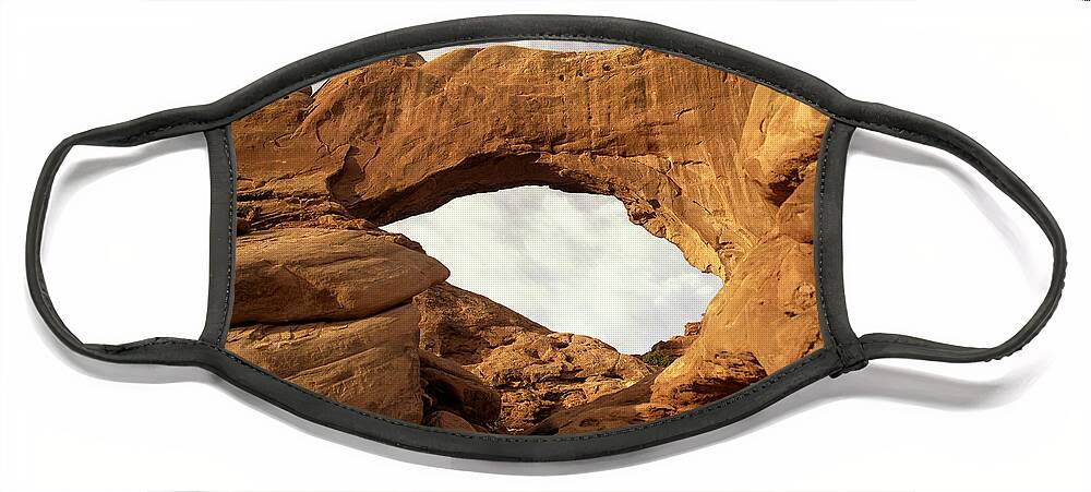 Arches National Park Face Mask featuring the photograph Arches National Park-001 by Mark Langford