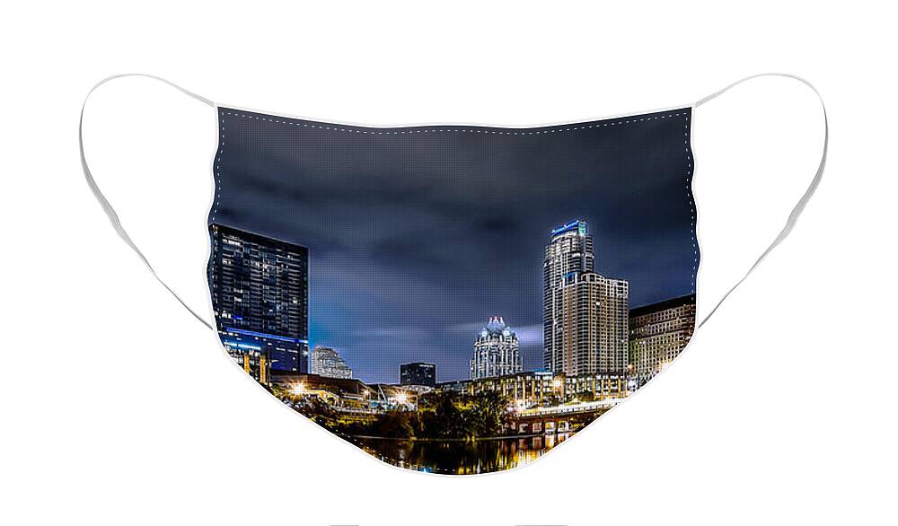 Hdr Face Mask featuring the photograph Austin Skyline HDR by David Morefield