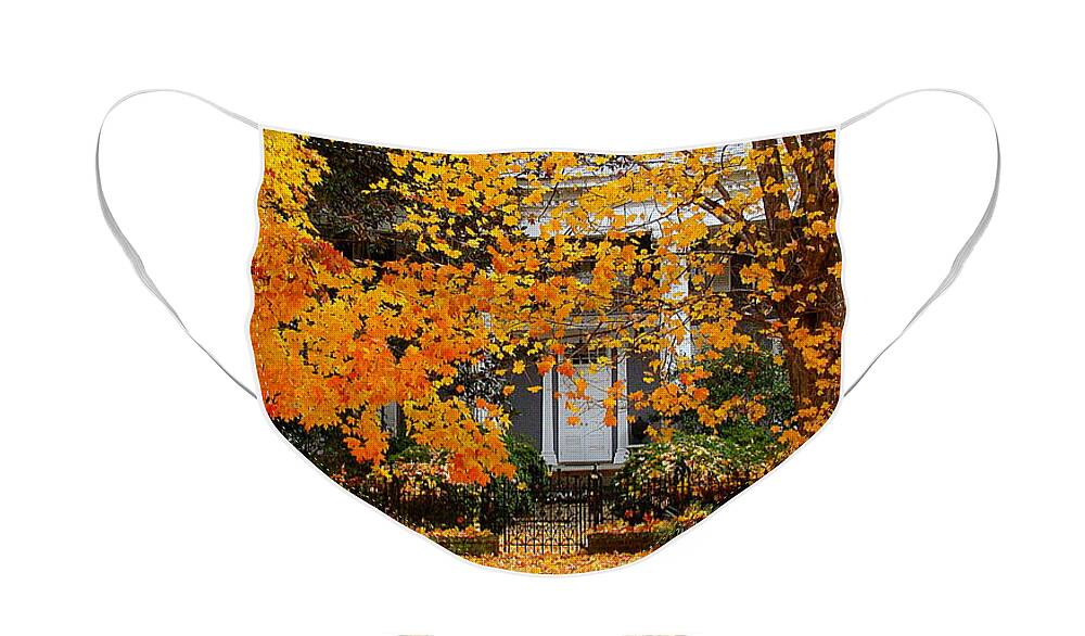 Fine Art Face Mask featuring the photograph Autumn Homecoming by Rodney Lee Williams