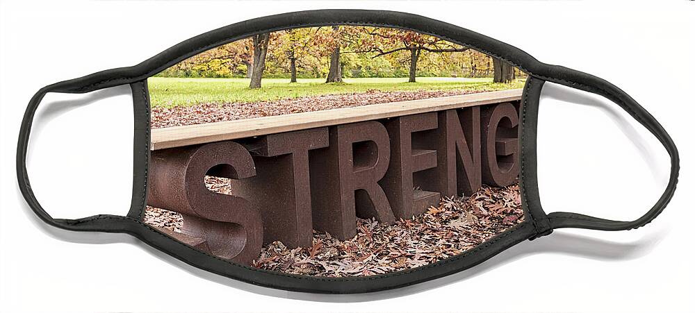 Strength Face Mask featuring the photograph Autumn Strength by Patty Colabuono