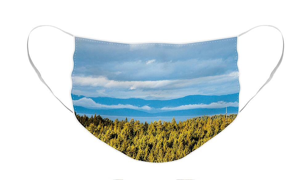 Backroad Face Mask featuring the photograph Backroad Ocean View by Roxy Hurtubise