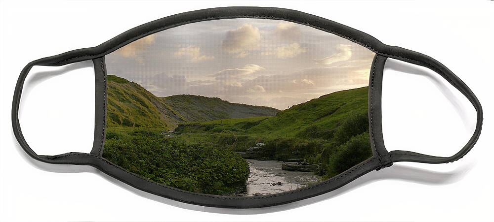 Travel Face Mask featuring the photograph Backroads Ireland by Mike McGlothlen
