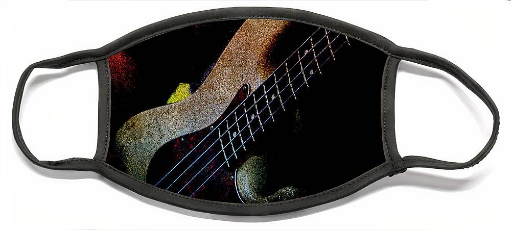 Bass Face Mask featuring the photograph Bass Guitar by Bob Orsillo
