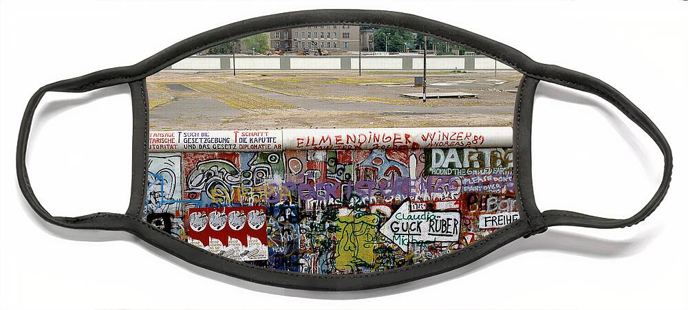 History Face Mask featuring the photograph Berlin Wall by Werner Otto