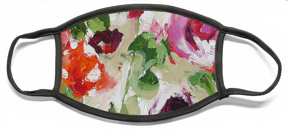 Art Face Mask featuring the painting Big And Bold by Linda Monfort
