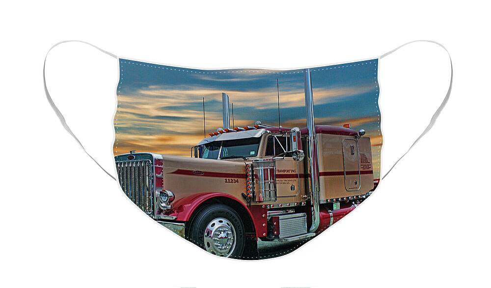 Trucks Face Mask featuring the photograph Big Rig Weekend-2014 CATR5051A-14 by Randy Harris