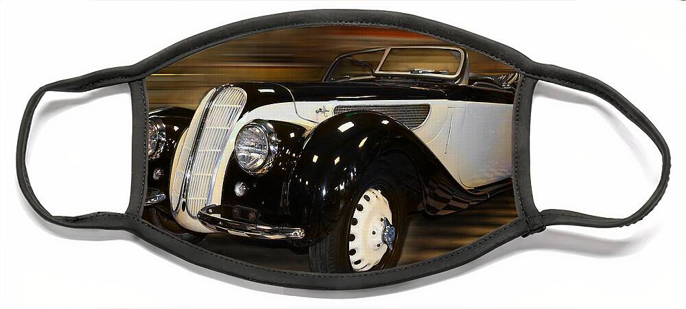 Vintage Car Face Mask featuring the photograph BMW 327 1938 Sports Tourer by Tom Conway