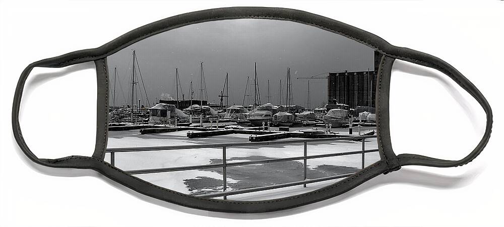 Toronto Canvas Prints Face Mask featuring the photograph Boats on Ice by Nicky Jameson