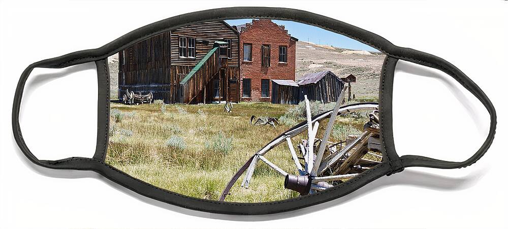 Old West Face Mask featuring the photograph Bodie Ghost Town 3 - Old West by Shane Kelly