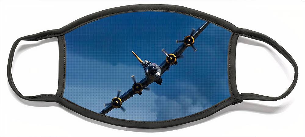 3scape Face Mask featuring the photograph Boeing B-17 Flying Fortress by Adam Romanowicz