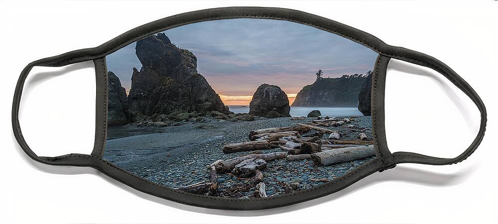 Olympic National Park Face Mask featuring the photograph Bone Yard by Kristopher Schoenleber