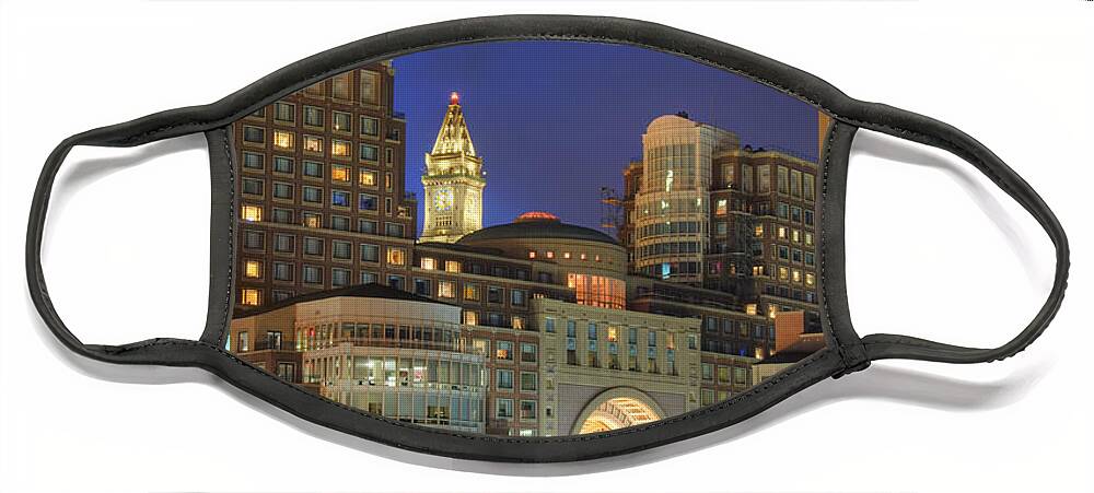 Boston Face Mask featuring the photograph Boston Harbor Party 2 by Joann Vitali