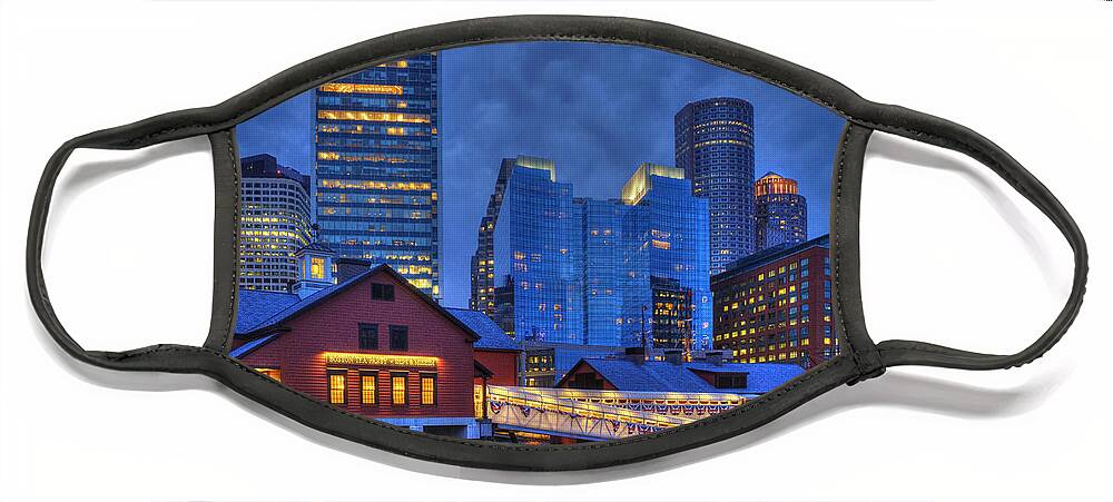 Boston Face Mask featuring the photograph Boston Tea Party Museum by Joann Vitali