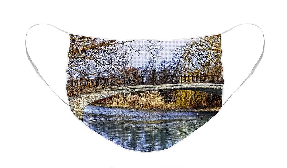 Bridge Face Mask featuring the photograph Bridge in the December Sun by Rodney Campbell