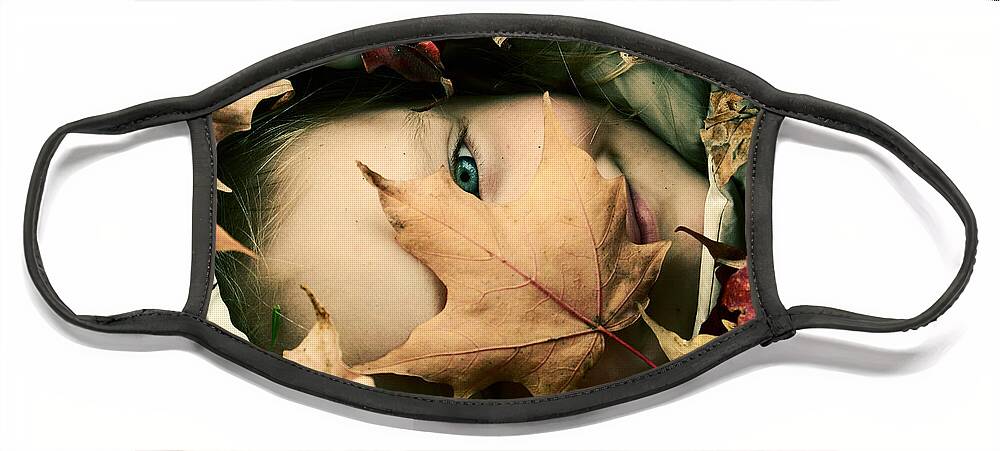 Autumn Photography Prints Face Mask featuring the photograph Camouflage by Aimelle Ml